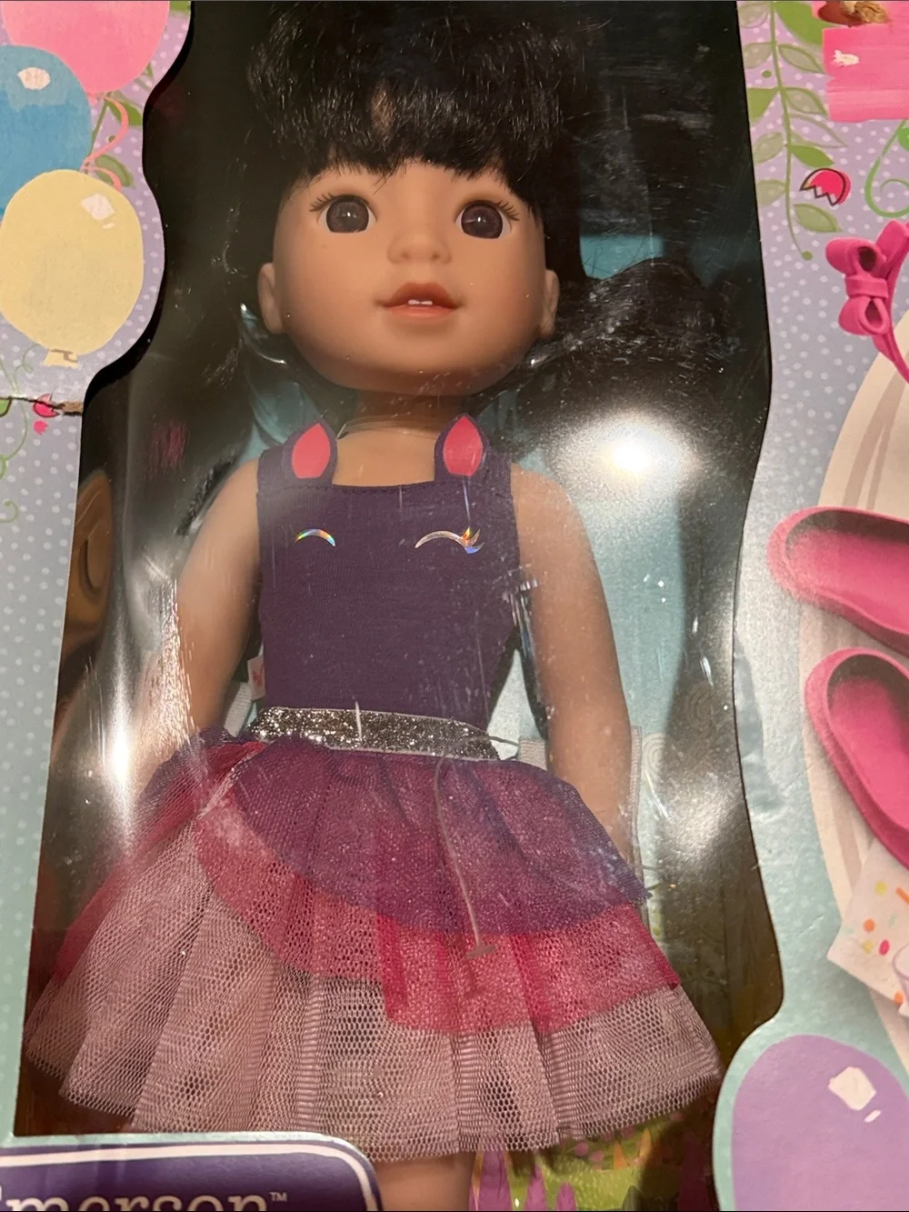 NIB American Girl WellieWishers Emerson Doll Party-Ready Set 14.5” Accessories - Picture 2 of 15